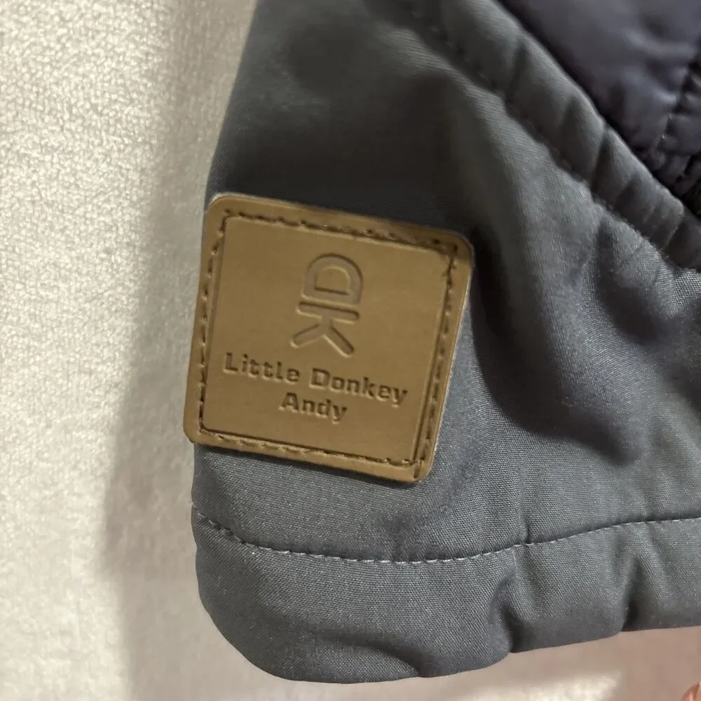Little Donkey Andy Men's Size Small Sleeveless Quilted Puffer Vest Full Zip Grey